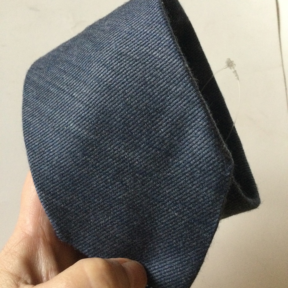 ETON WOOL AND SILK TIE NECKTIE IN GRAY 3” NWOT